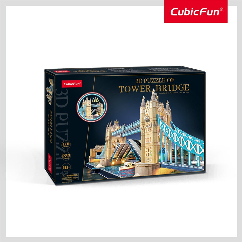 CubicFun - LED Tower Bridge with 3D Puzzle - 222pc