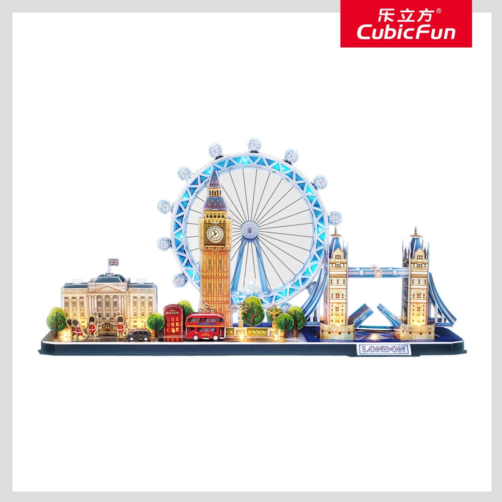 CubicFun - LED City Line London 3D Puzzle - 186pc