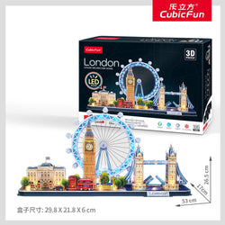 CubicFun - LED City Line London 3D Puzzle - 186pc