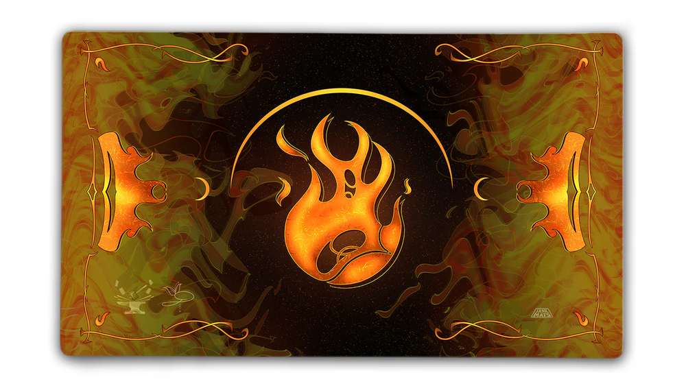 Token Forge Stitched Edge Mana Playmat - Red