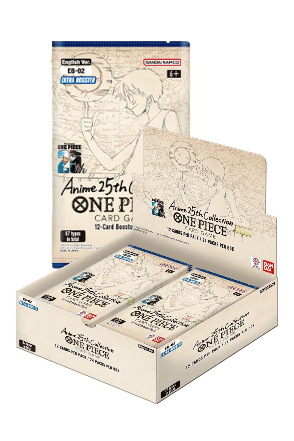 One Piece Card Game Anime 25th Collection Booster Display EB-02 One Piece Card Game Anime 25th Collection Booster Display EB-02