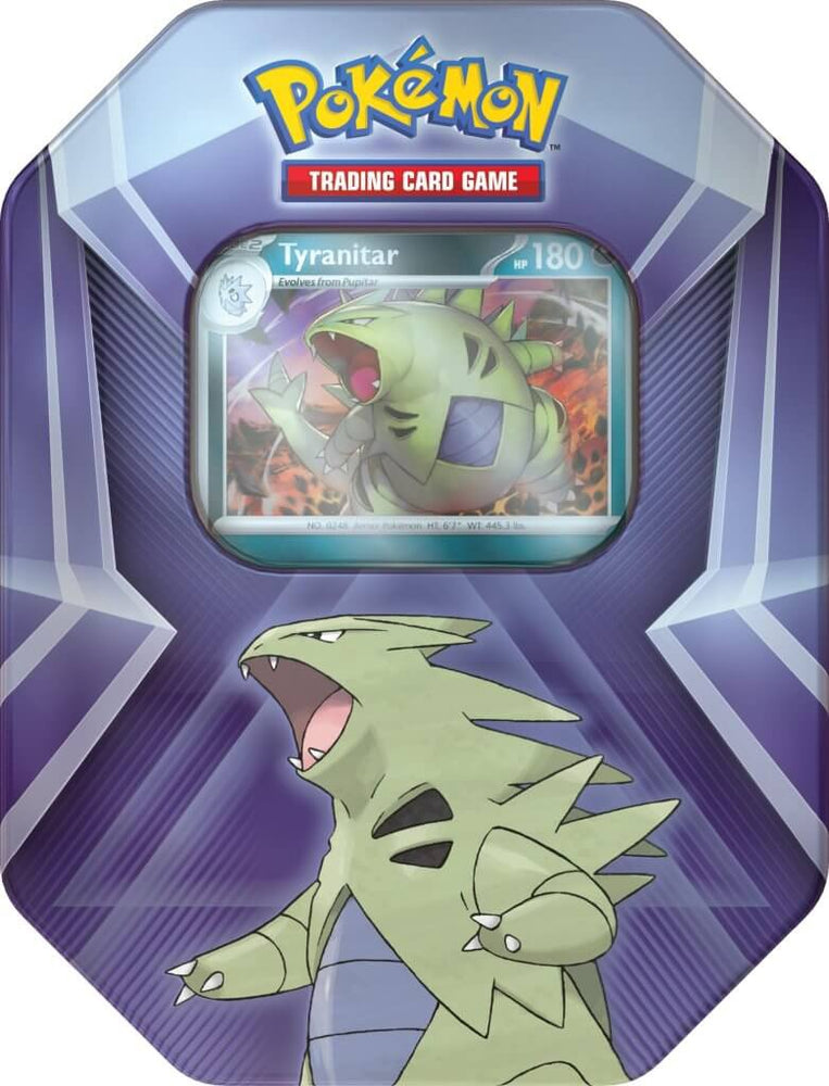 POKÉMON TCG Triple Whammy Back Issue Collector Tin (Tyranitar)