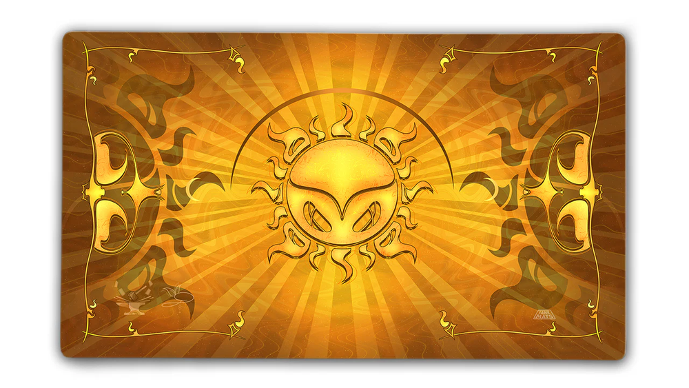 Token Forge Stitched Edge Mana Playmat - White