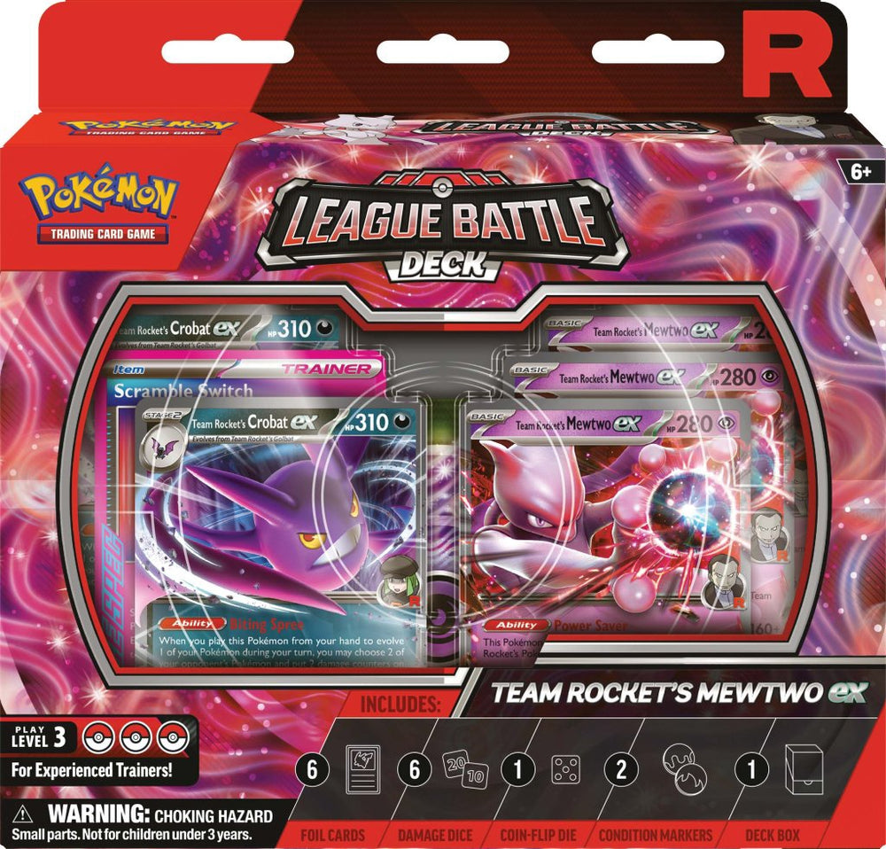 Pokémon TCG: Team Rocket’s Mewtwo ex League Battle Deck