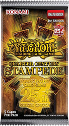 YU-GI-OH! TCG Quarter Century Stampede Collection 5 x card Booster Box