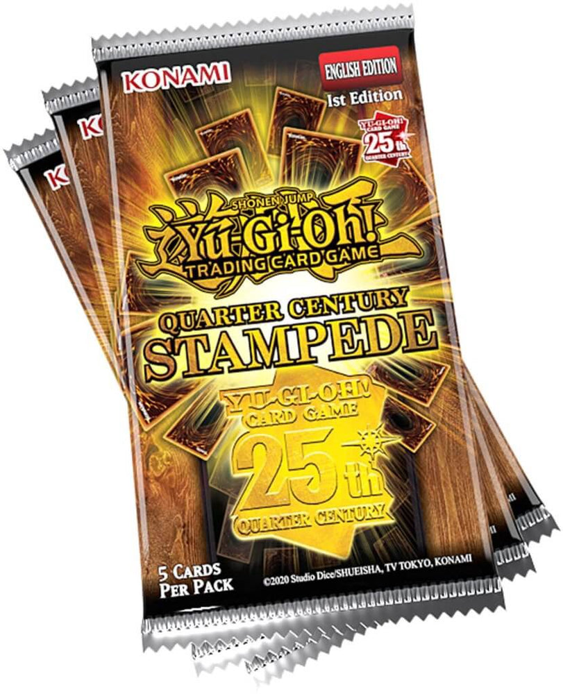 YU-GI-OH! TCG Quarter Century Stampede Collection 5 x card Booster Box