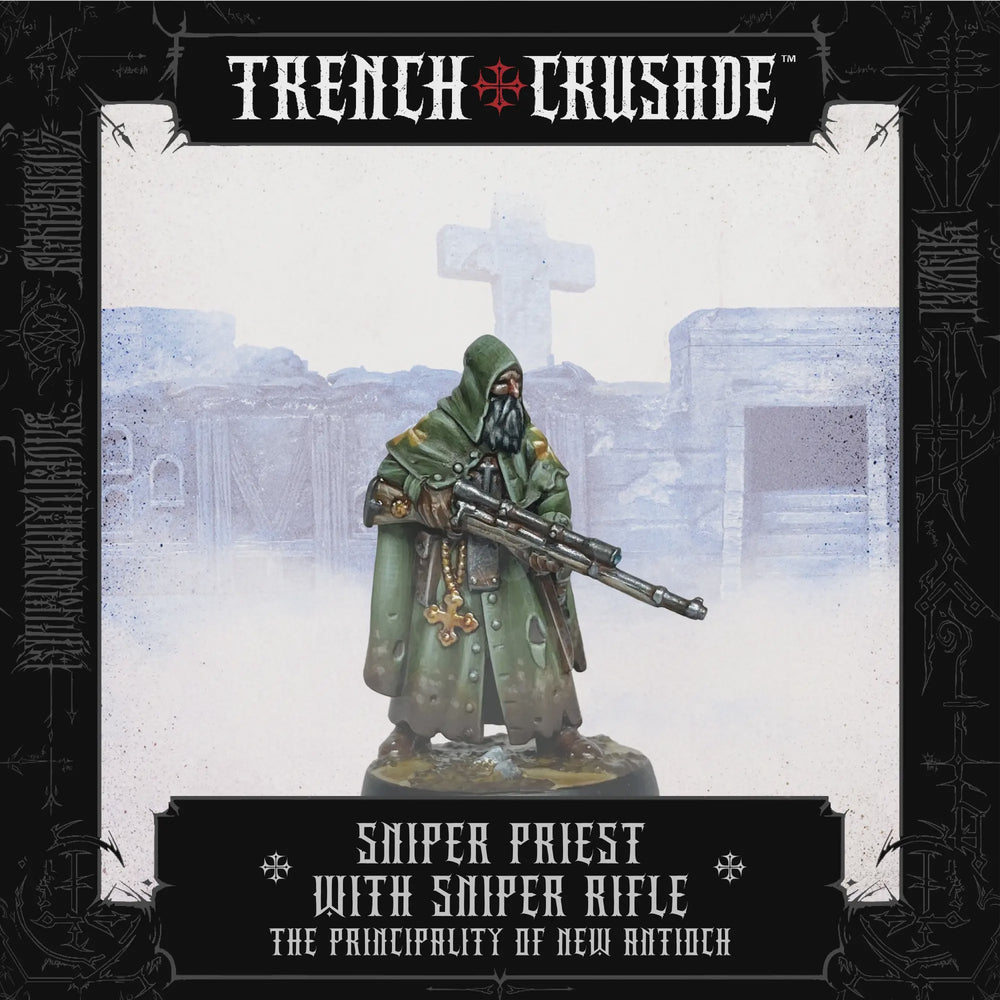 Trench Crusade: Sniper Priest with Sniper Rifle