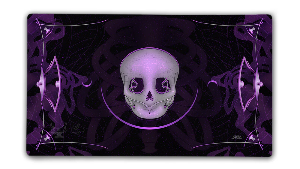 Token Forge Stitched Edge Mana Playmat - Black