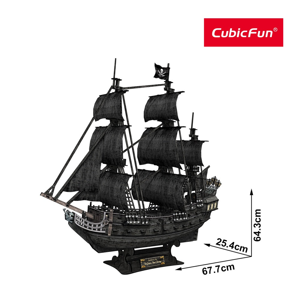 CubicFun - The Queen Anne's Revenge Large 3D Puzzle - 308pc