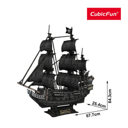 CubicFun - The Queen Anne's Revenge Large 3D Puzzle - 308pc