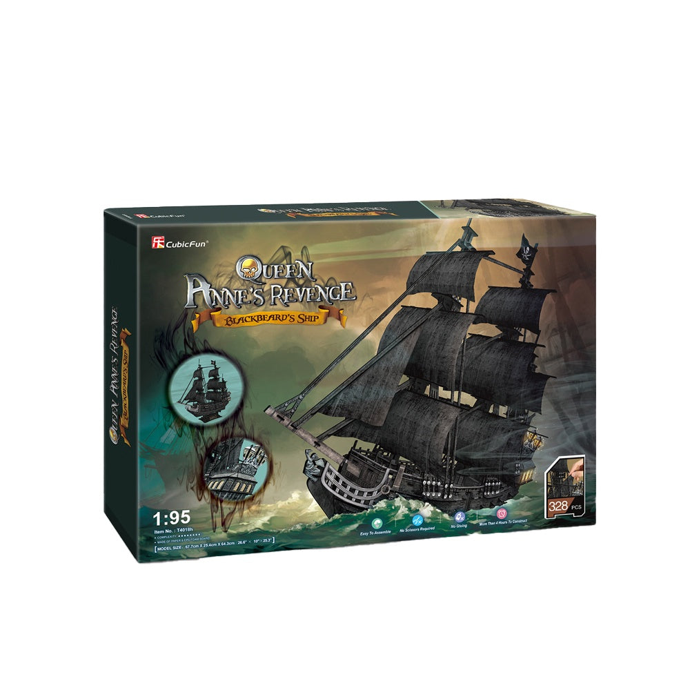 CubicFun - The Queen Anne's Revenge Large 3D Puzzle - 308pc