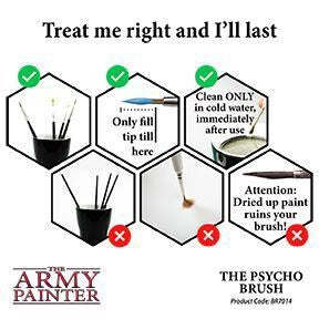 Army Painter Brushes - Wargamer Brush - The Psycho