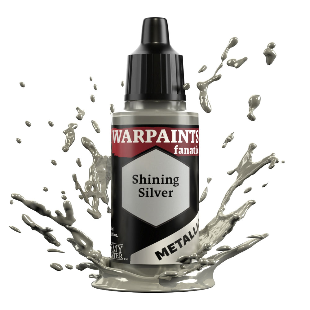 The Army Painter Warpaints Fanatic Metallic: Shining Silver - 18ml Acrylic Paint