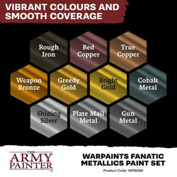 The Army Painter Warpaints Fanatic: Metallics Paint Set