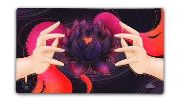 Token Forge Stitched Edge Mana Playmat - Red Lotus Playmat