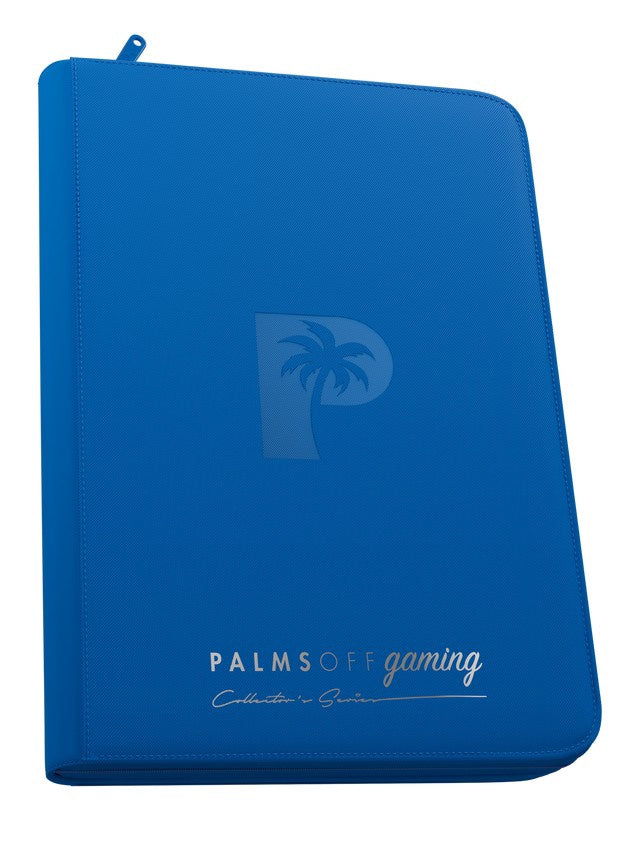 Palms off Gaming Collector's Series Top Loader Zip Binder - 9 Pocket - Blue