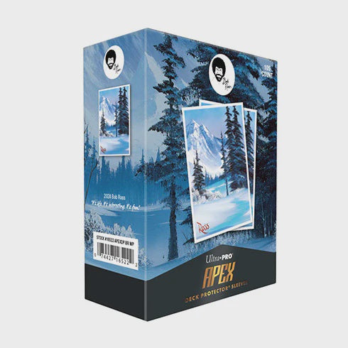 Ultra Pro Bob Ross Winter Paradise 105ct APEX Deck Protector Sleeves