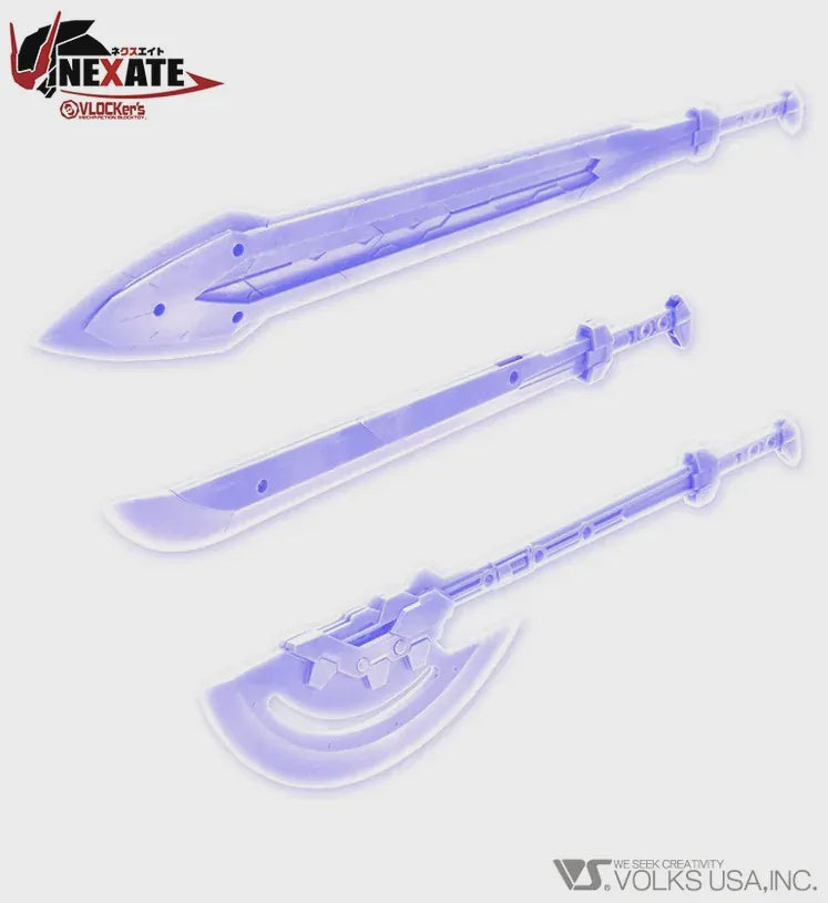 VLOCKer's NEXATE Weapons Set 01 Clear Blue ver.