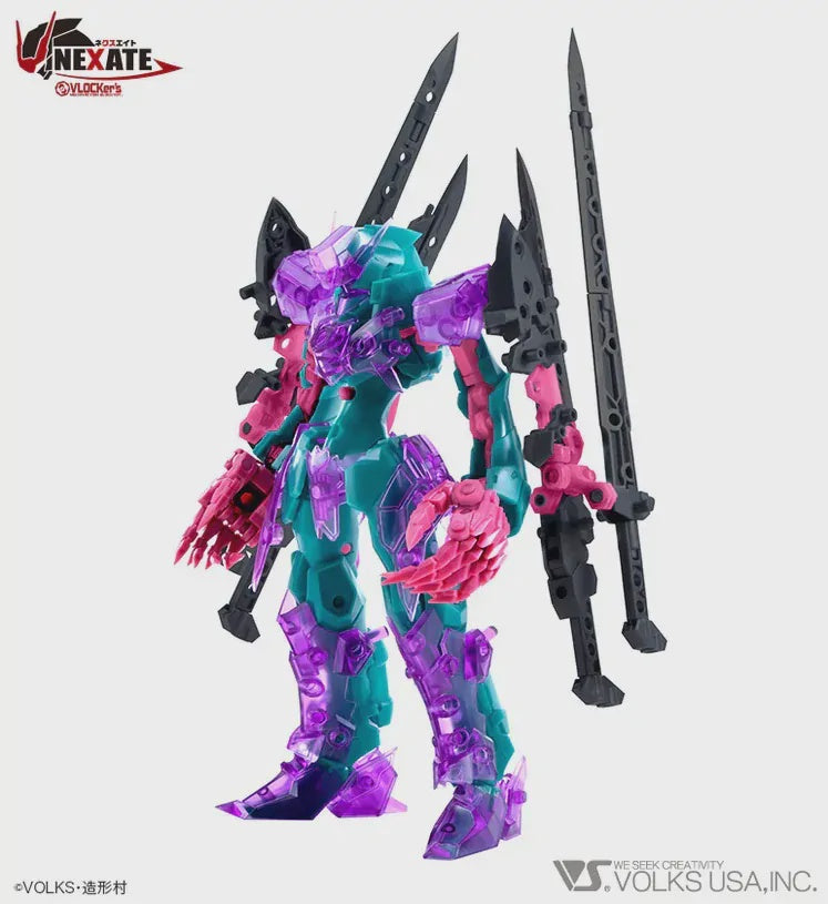 VLOCKer's NEXATE PRIME V-RAID Green/Clear Purple ver. Plastic Model Kit