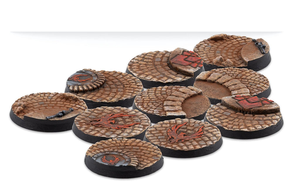 Warcrow: Bases: 30mm Hegemony Scenery Bases, Alpha Series