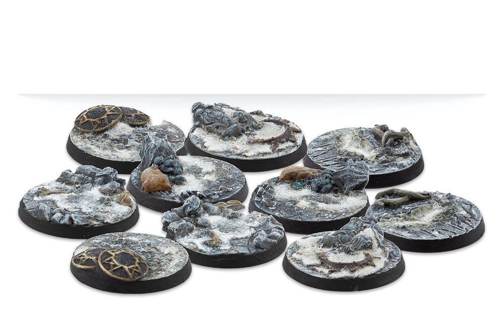 Warcrow: Bases: 30mm Northern Tribes Scenery Bases, Alpha Series