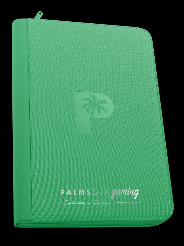Palms off Gaming Collector's Series 9 Pocket Zip Trading Card Binder - GREEN