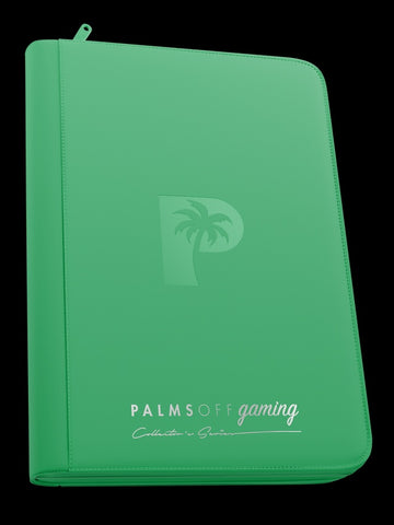 Palms off Gaming Collector's Series 9 Pocket Zip Trading Card Binder - GREEN