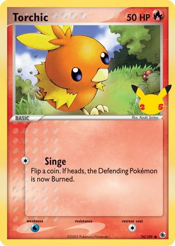 Torchic (74/109) (Jumbo Card) [First Partner Pack]