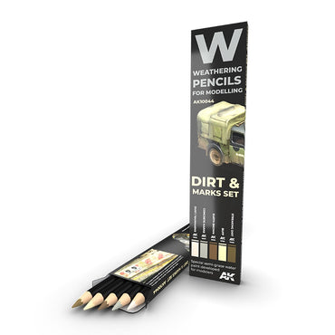 AK Interactive - Weathering Pencils Sets -Dirt & Marks Set