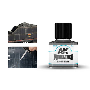 AK Interactive - Weathering - Light grey Paneliner 40ml