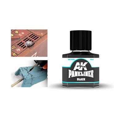 AK Interactive - Weathering - Black Paneliner 40ml