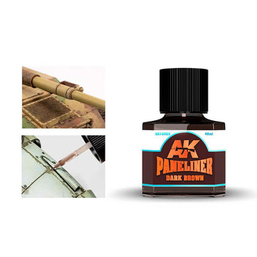 AK Interactive - Weathering - Dark Brown Paneliner 40ml