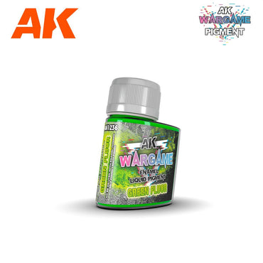 AK Interactive Wargame Enamel Liquid Pigments - Green Fluor 35 ml