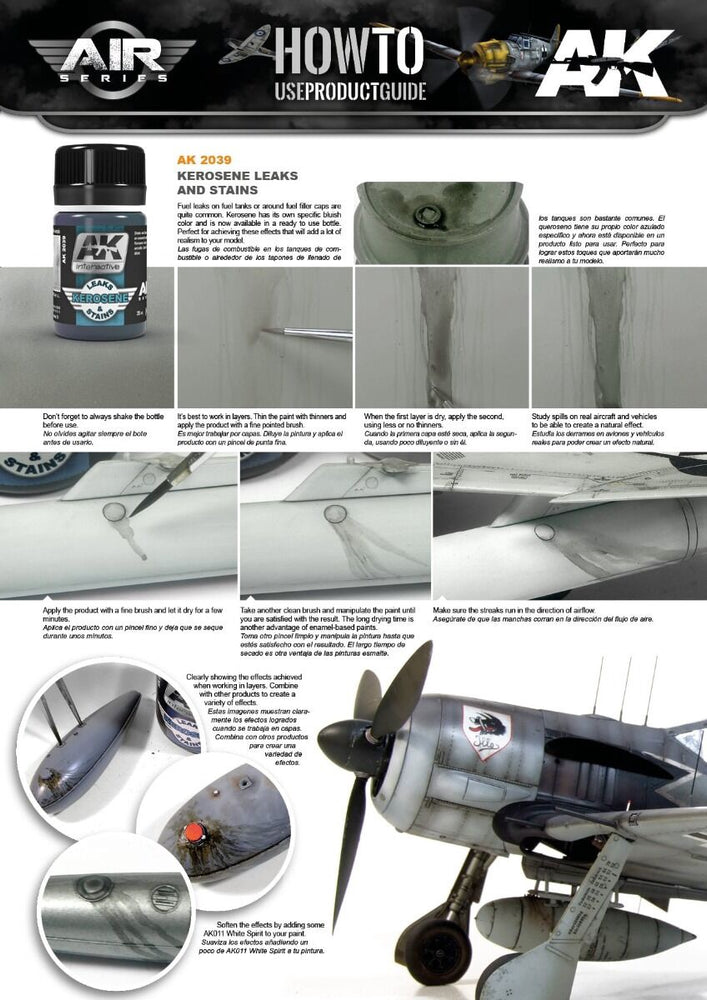 AK Interactive - Weathering Products - Kerosene Leaks and Stains 35ml