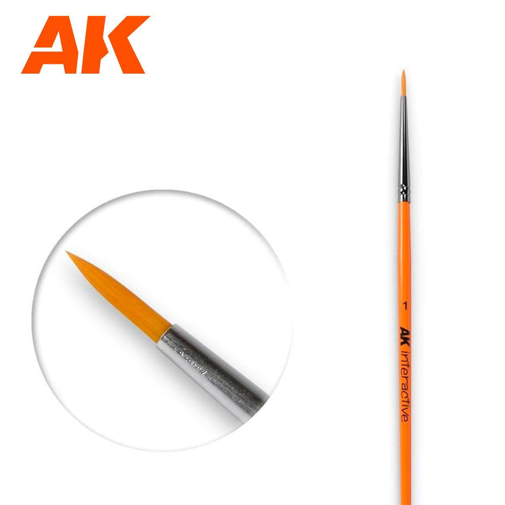 Ak Interactive - Brushes - Round Brush 1 Synthetic