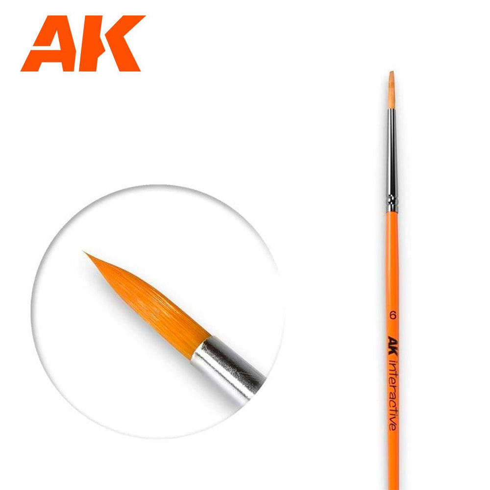 Ak Interactive - Brushes - Round Brush 6 Synthetic