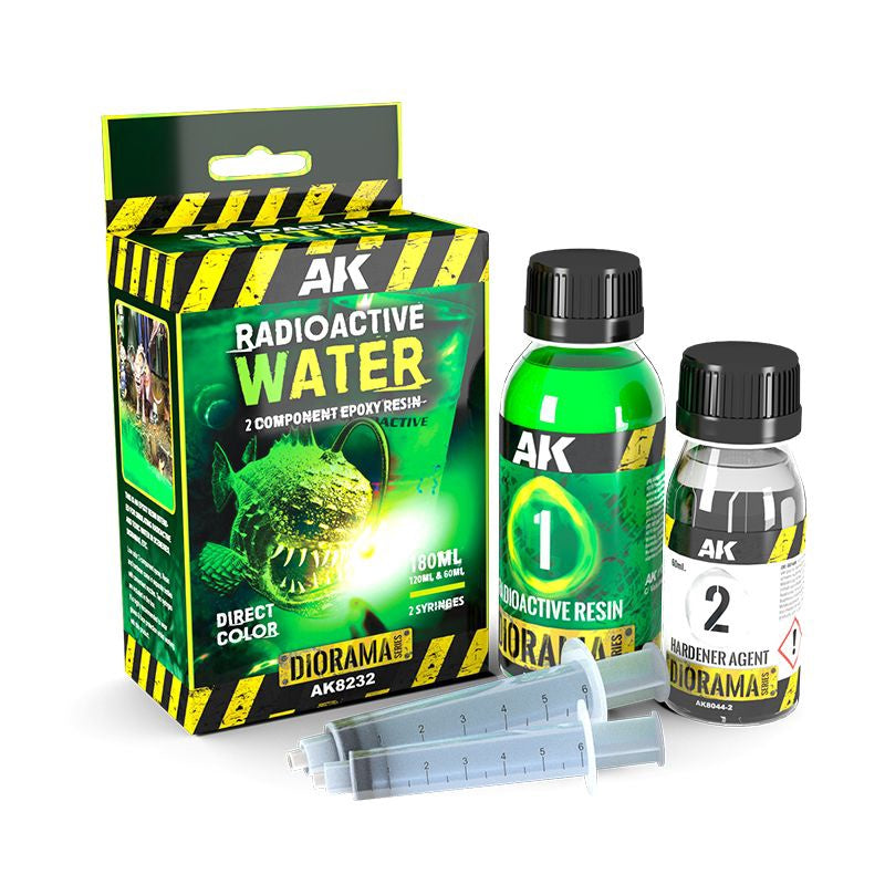 AK Interactive - Dioramas - Terrains - Resin Radioactive Water Components Epoxy Resin 180 ml