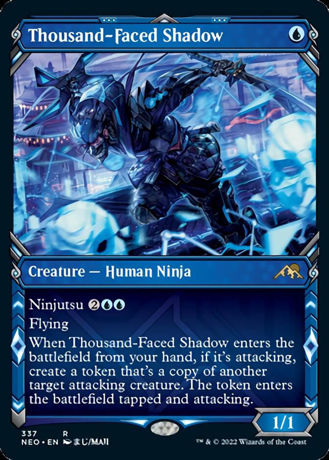 kamigawa neon dynasty rare cards Thousand-Faced Shadow (Showcase Ninja) [Kamigawa: Dynasty] and counters are modifications.) Manga Grading, Authentication, Encapsulation Size:68
