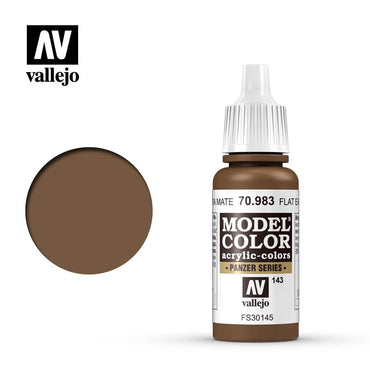 Vallejo Model Color: #151 - Flat Earth - 18 ml Matt Acrylic Paint