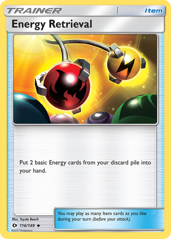 Energy Retrieval (116/149) [Sun & Moon: Base Set]