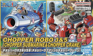 Bandai 50674441 Chopper Robo 3&5 (Chopper Submarine & Chopper Crane