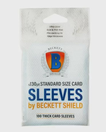 Beckett Shield: Card Sleeves – Standard Size – Thick