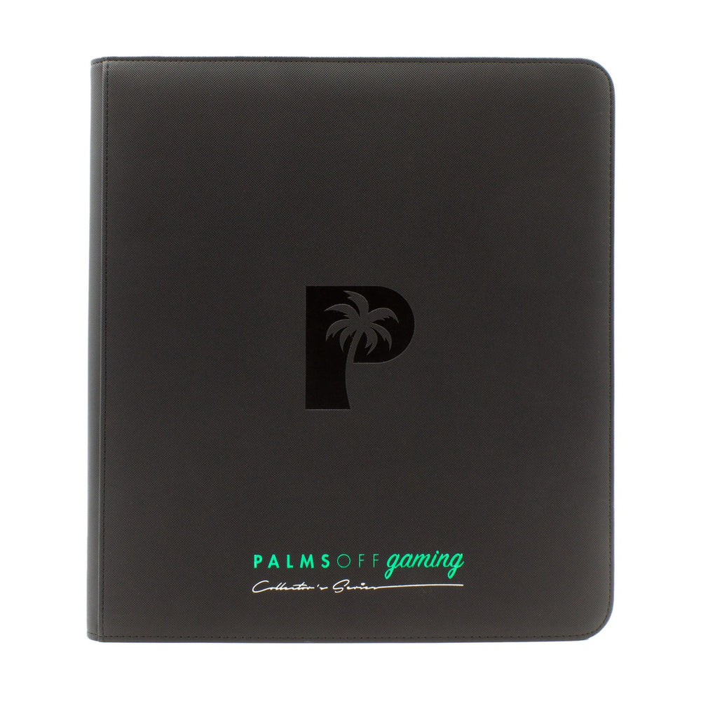 Palms off Gaming Collector's Series 12 Pocket Zip Trading Card Binder - Black