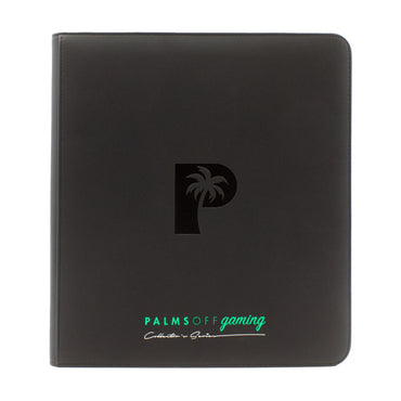 Palms off Gaming Collector's Series 12 Pocket Zip Trading Card Binder - Black