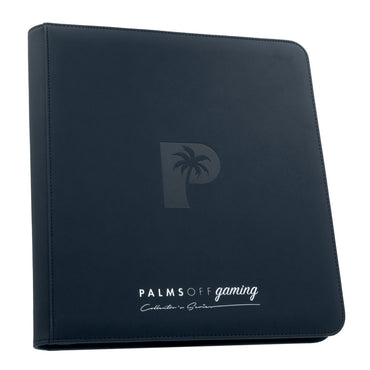 Palms off Gaming Collector's Series 12 Pocket Zip Trading Card Binder - Navy  Blue