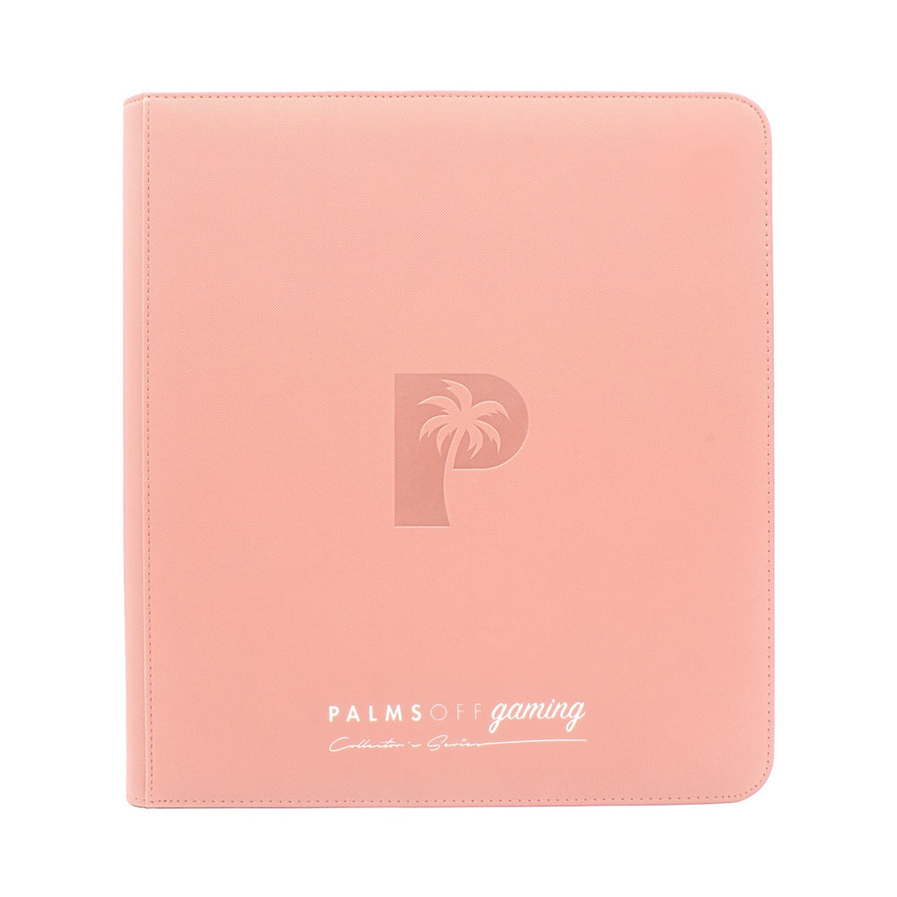 Palms off Gaming Collector's Series 12 Pocket Zip Trading Card Binder - PINK