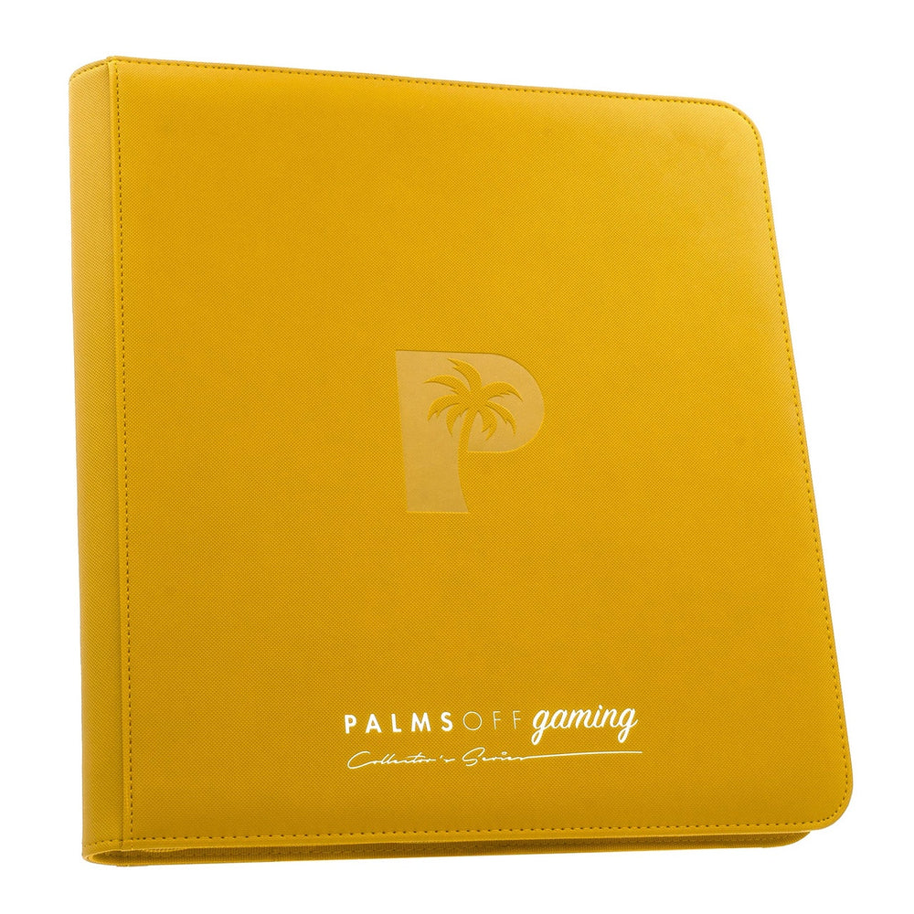Palms off Gaming Collector's Series 12 Pocket Zip Trading Card Binder - YELLOW