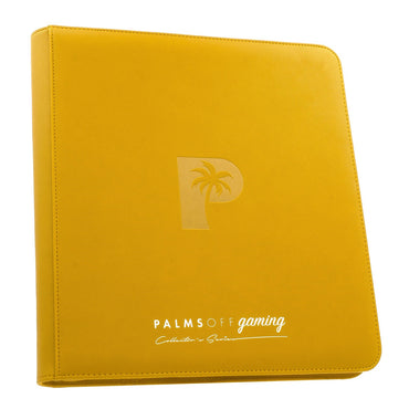 Palms off Gaming Collector's Series 12 Pocket Zip Trading Card Binder - YELLOW