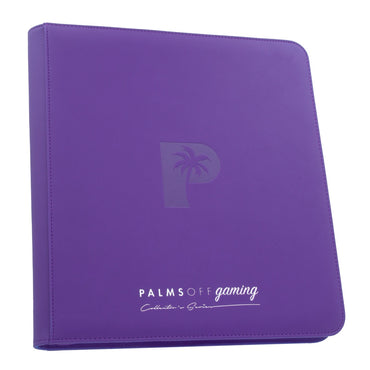 Palms off Gaming Collector's Series 12 Pocket Zip Trading Card Binder - PURPLE