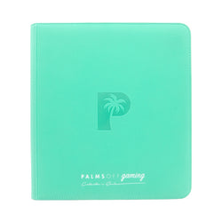Palms off Gaming Collector's Series 12 Pocket Zip Trading Card Binder - TURQUOISE